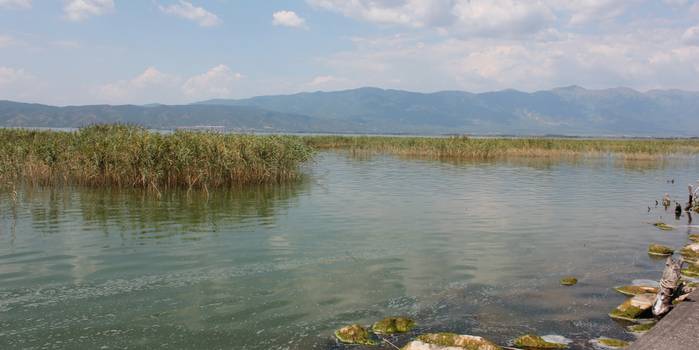 Der See Doirani bei Kilkis in Griechenland liegt so ruhig vor dem Auge und strahlt Beschaulichkeit aus. Wer möchte da vermuten, dass hier im Dezember des Jahres 2002 Orkane tobten und Wasser, Frösche und andere Lebewesen gen Himmel rissen? (Foto: shutterstock - Dmitrijs Kaminskis)