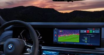 Der BMW 7er: Ein rollendes Stadion für Bundesliga-Fans (Foto: BMW Group)