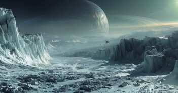 Der mysteriöse Uranus-Mond Miranda: Entdeckt von Voyager 2, fasziniert er mit seiner komplexen geologischen Geschichte und bleibt ein Rätsel für Wissenschaftler. (Foto: AdobeStock_835590974 HaiderShah)
