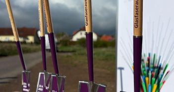 Glasfasererschließung in Goldbach: Bauarbeiten haben (Foto: TEAG Thüringer Energie AG)